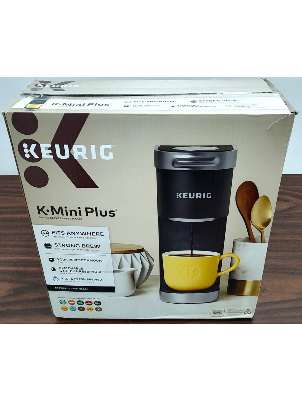 LPN - Keurig K-Mini Plus Black Single Serve K-Cup Pod Coffee Maker